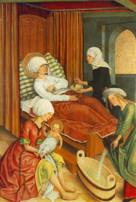 The Birth of Mary, MASTER of the Pfullendorf Altar